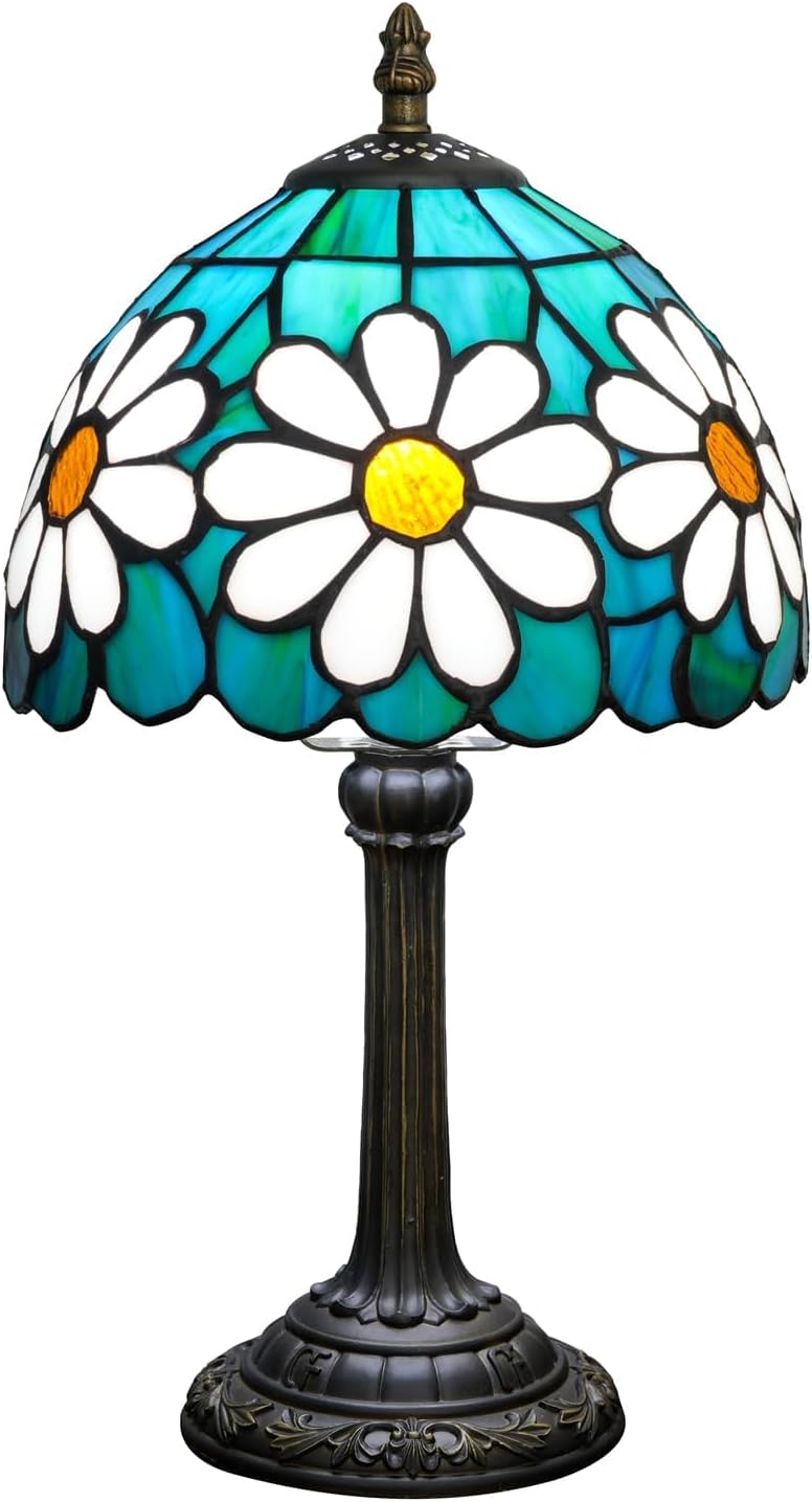Tiffany Lamp Stained Glass Table Chrysanthemum Small Bedside