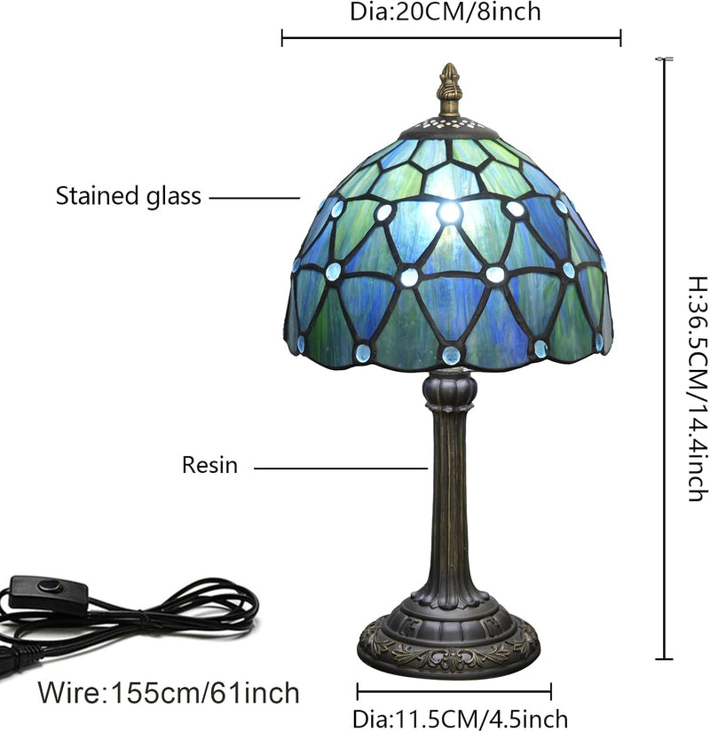 Tiffany Lamp Stained Glass Table Chrysanthemum Small Bedside