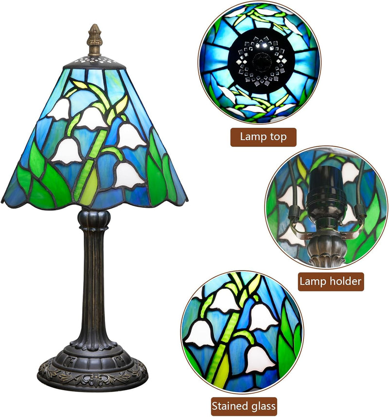 Tiffany Lamp Stained Glass Table Chrysanthemum Small Bedside