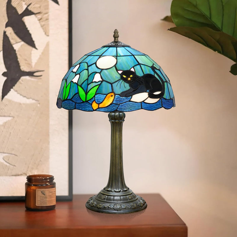 Tiffany Lamp Stained Glass Table Chrysanthemum Small Bedside