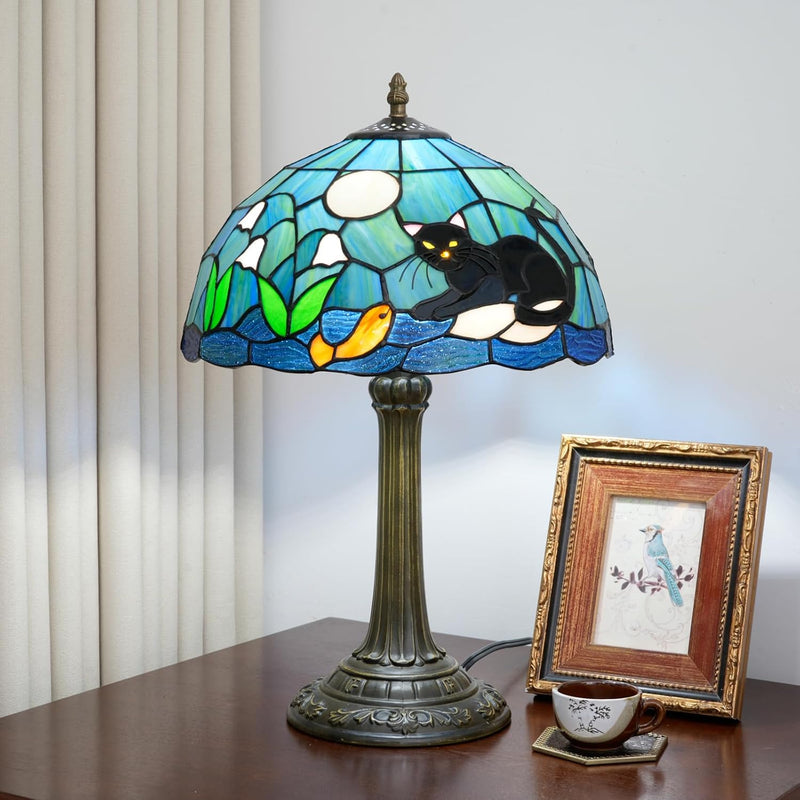 Tiffany Lamp Stained Glass Table Chrysanthemum Small Bedside