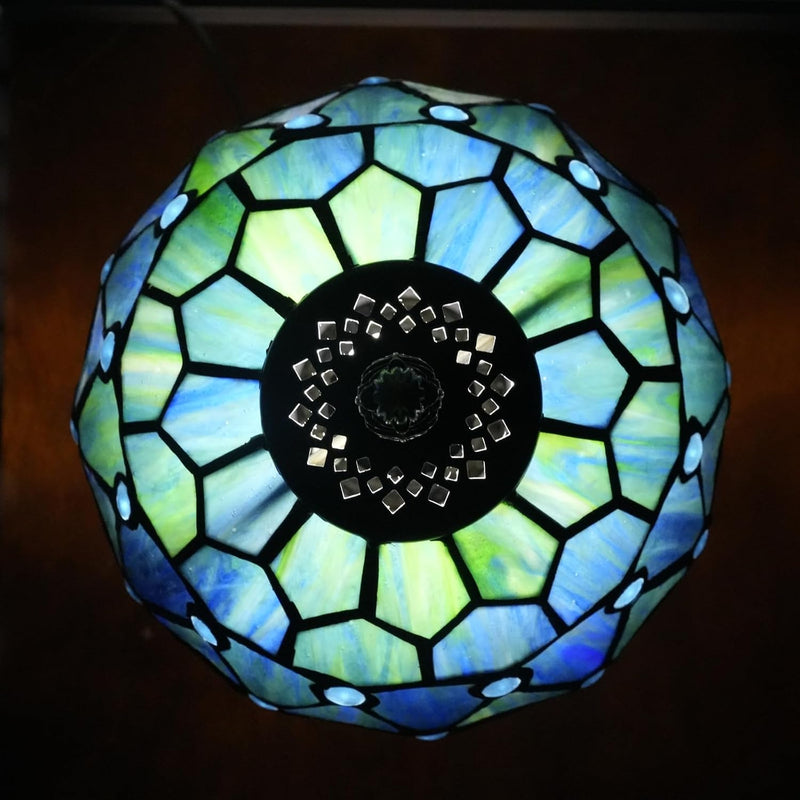 Tiffany Lamp Stained Glass Table Chrysanthemum Small Bedside