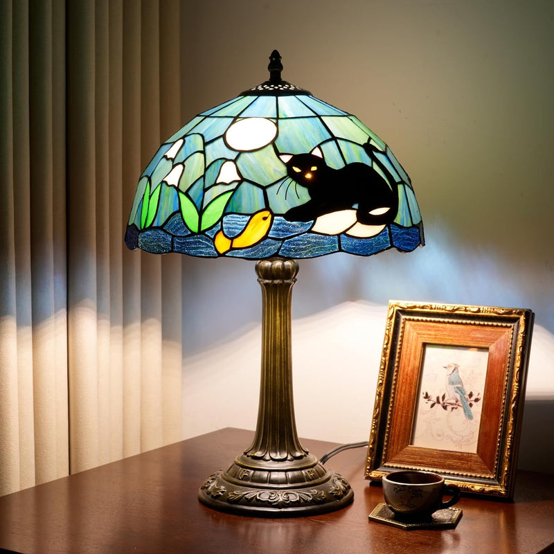 Tiffany Lamp Stained Glass Table Chrysanthemum Small Bedside