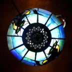 Tiffany Lamp Stained Glass Table Chrysanthemum Small Bedside