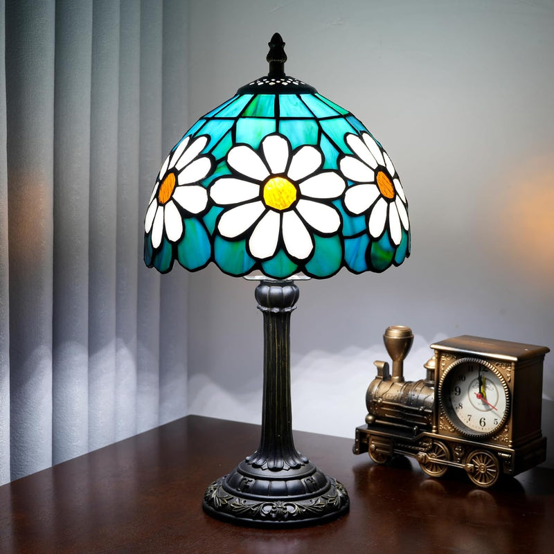 Tiffany Lamp Stained Glass Table Chrysanthemum Small Bedside