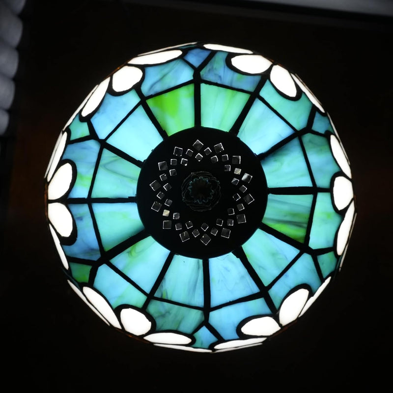 Tiffany Lamp Stained Glass Table Chrysanthemum Small Bedside