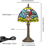 Tiffany Style Stained Glass Table Lamp Dragonfly Bedroom