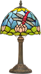 Tiffany Style Stained Glass Table Lamp Dragonfly Bedroom