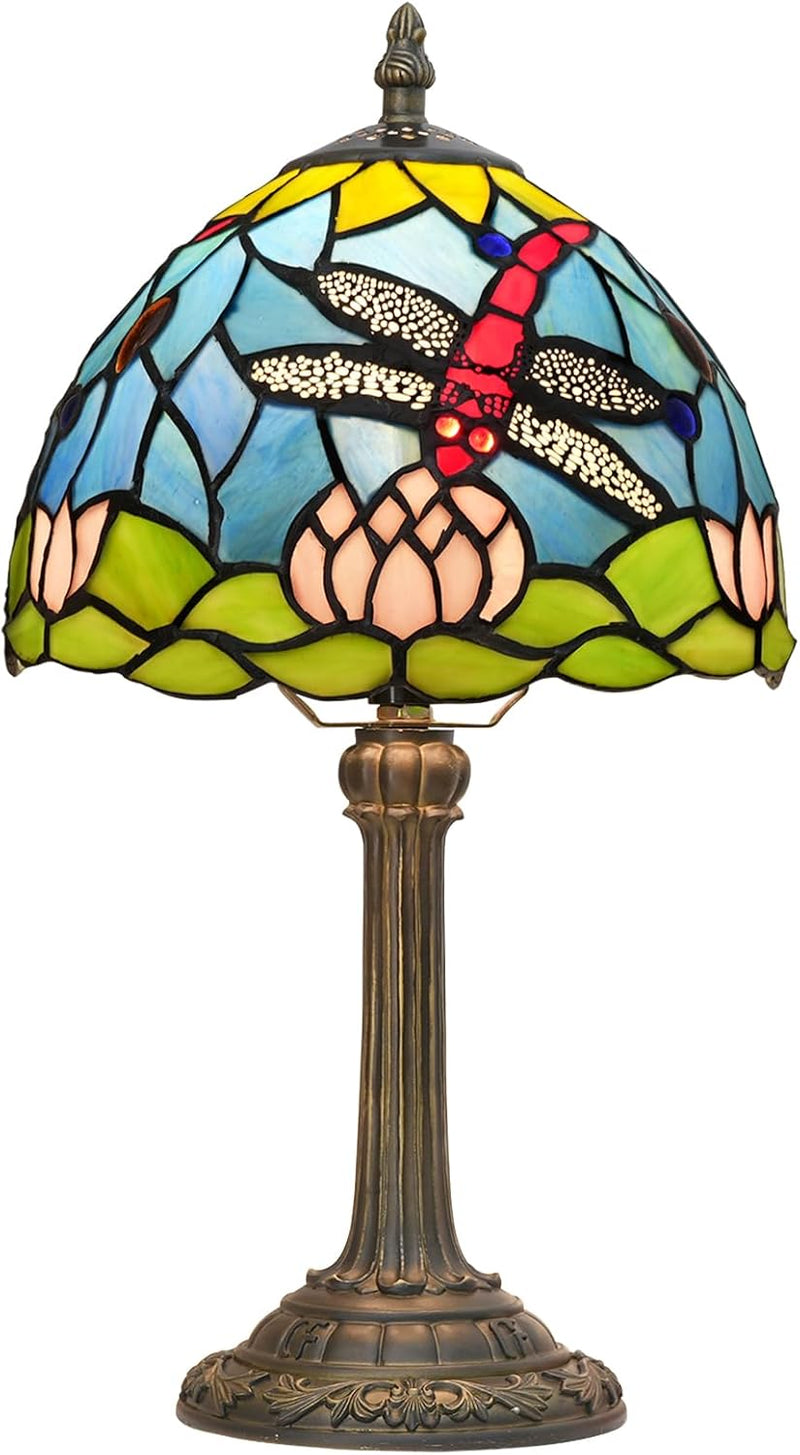 Tiffany Style Stained Glass Table Lamp Dragonfly Bedroom
