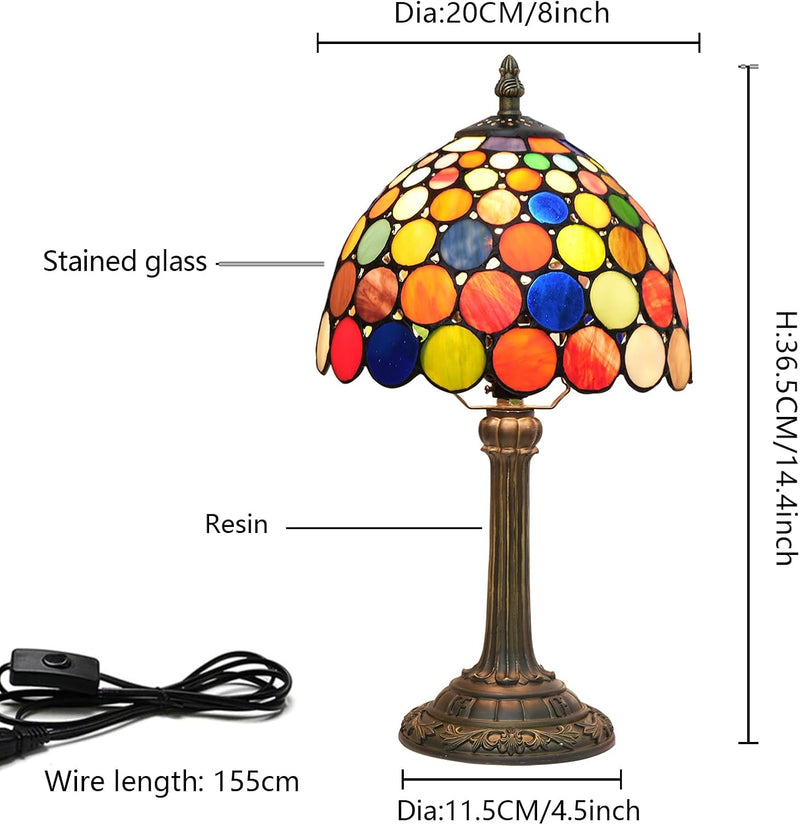 Tiffany Style Stained Glass Table Lamp Dragonfly Bedroom