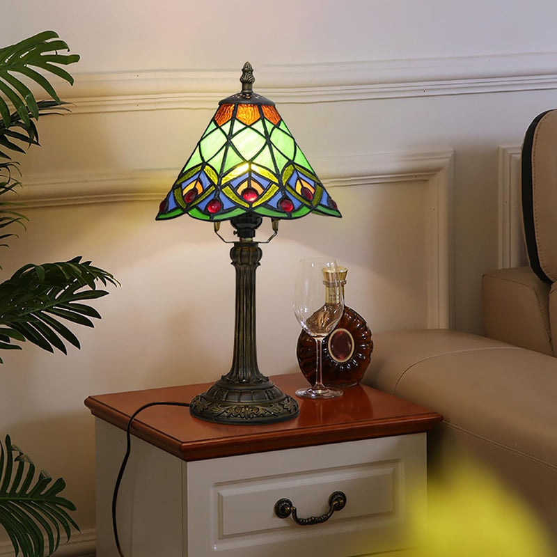 Tiffany Style Stained Glass Table Lamp Dragonfly Bedroom