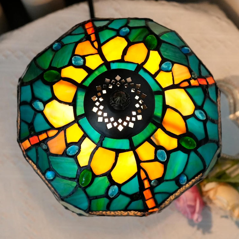 Tiffany Style Stained Glass Table Lamp Dragonfly Bedroom