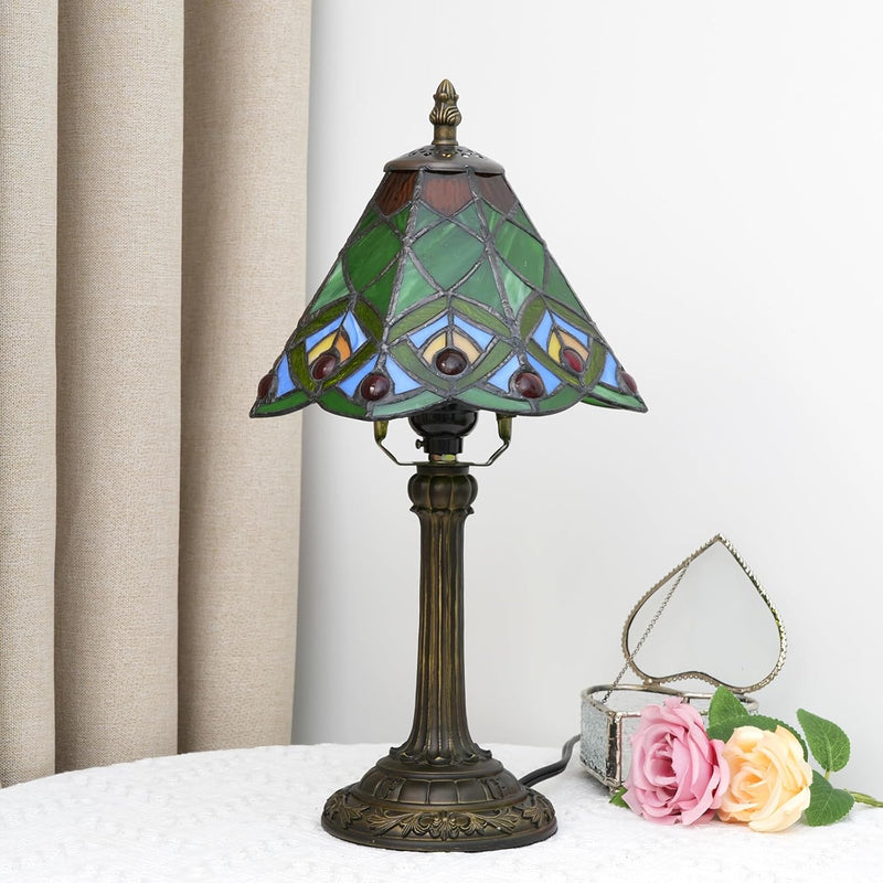 Tiffany Style Stained Glass Table Lamp Dragonfly Bedroom