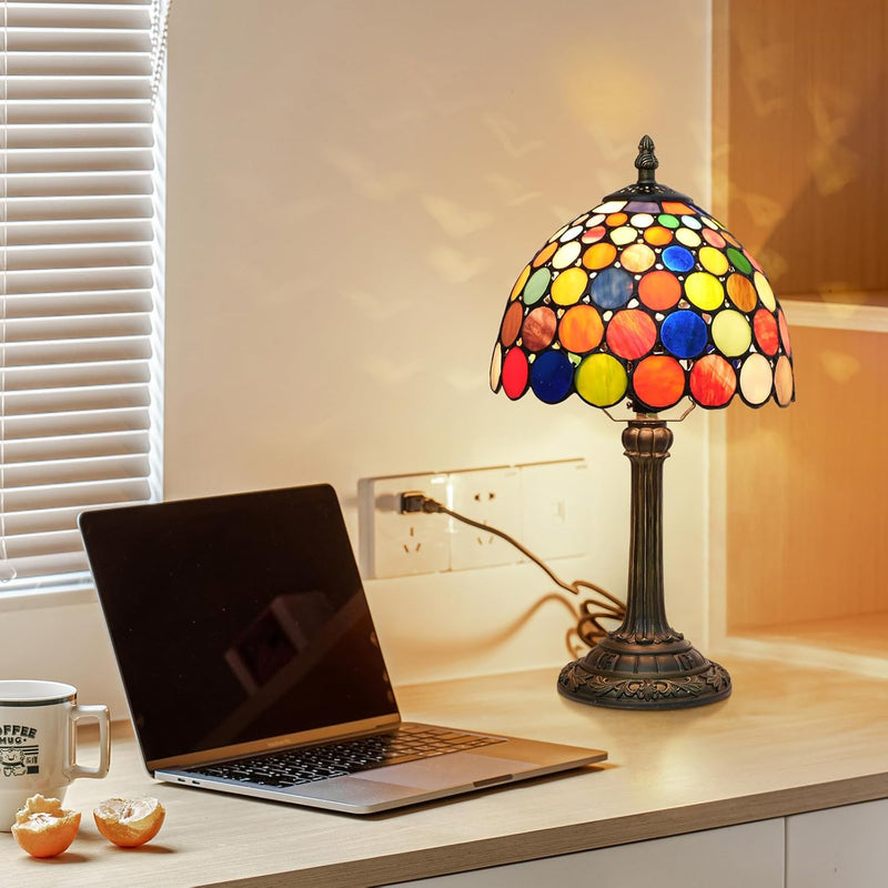 Tiffany Style Stained Glass Table Lamp Dragonfly Bedroom