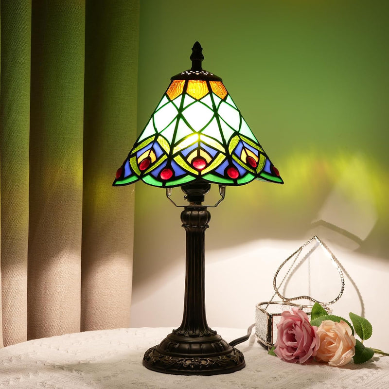 Tiffany Style Stained Glass Table Lamp Dragonfly Bedroom
