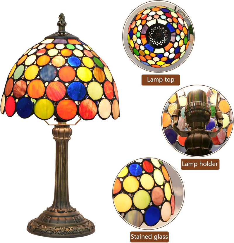 Tiffany Style Stained Glass Table Lamp Dragonfly Bedroom