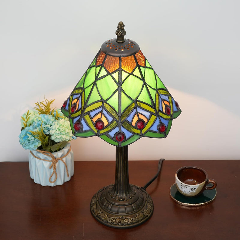 Tiffany Style Stained Glass Table Lamp Dragonfly Bedroom