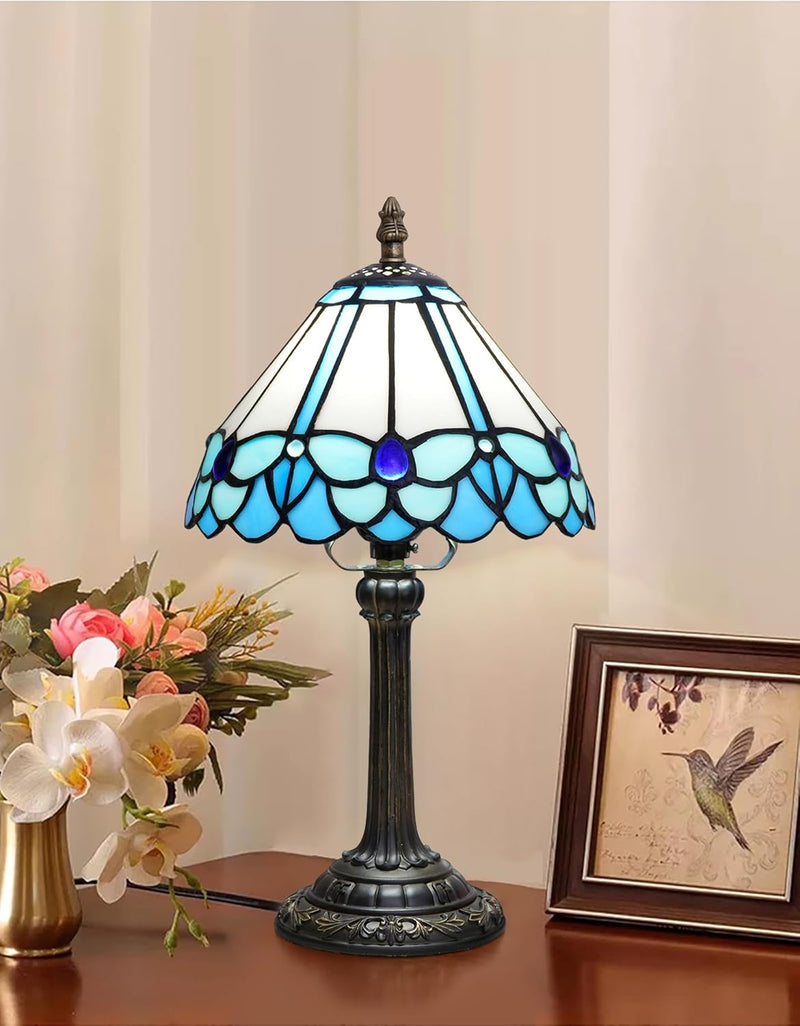 Tiffany Style Stained Glass Table Lamp Dragonfly Bedroom