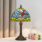 Tiffany Style Stained Glass Table Lamp Dragonfly Bedroom