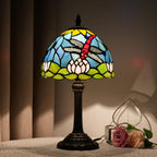 Tiffany Style Stained Glass Table Lamp Dragonfly Bedroom