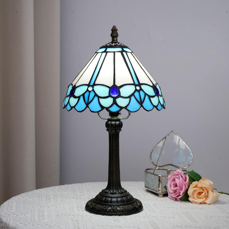 Tiffany Style Stained Glass Table Lamp Dragonfly Bedroom