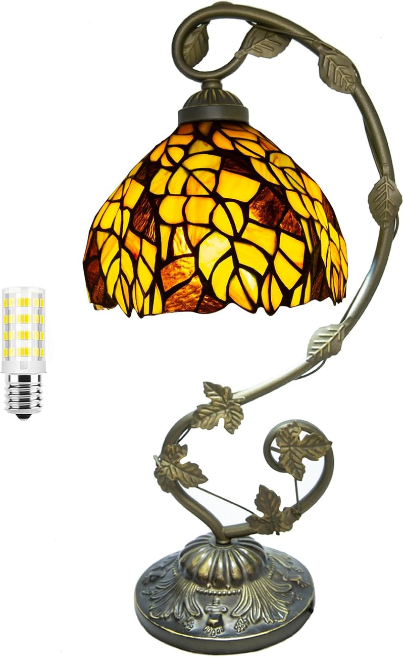 Tiffany Style Table Lamp 8 Inch Stained Glass