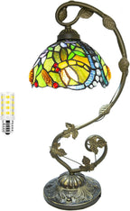 Tiffany Style Table Lamp 8 Inch Stained Glass