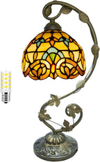 Tiffany Style Table Lamp 8 Inch Stained Glass