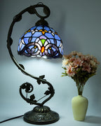 Tiffany Style Table Lamp 8 Inch Stained Glass