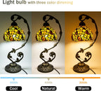 Tiffany Style Table Lamp 8 Inch Stained Glass