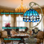 Tiffany Style Table Lamp 8 Inch Stained Glass