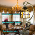 Tiffany Style Table Lamp 8 Inch Stained Glass