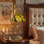 Tiffany Style Table Lamp 8 Inch Stained Glass