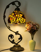 Tiffany Style Table Lamp 8 Inch Stained Glass
