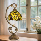 Tiffany Style Table Lamp 8 Inch Stained Glass