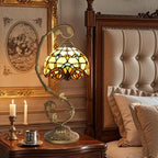 Tiffany Style Table Lamp 8 Inch Stained Glass