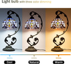 Tiffany Style Table Lamp 8 Inch Stained Glass