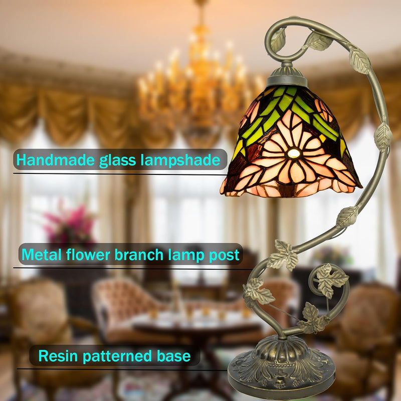 Tiffany Style Table Lamp Baroque 3 Colour Temperatures