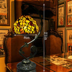 Tiffany Style Table Lamp 8 Inch Stained Glass