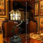 Tiffany Style Table Lamp 8 Inch Stained Glass