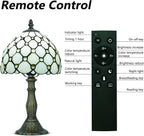 Tiffany Style Table Lamp for Bedroom Remote Control