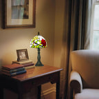 Tiffany Style Table Lamp for Bedroom Remote Control
