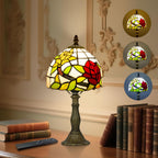 Tiffany Style Table Lamp for Bedroom Remote Control