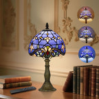 Tiffany Style Table Lamp for Bedroom Remote Control