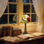 Tiffany Style Table Lamp for Bedroom Remote Control