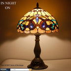 Tiffany Style Table Lamp Stained Glass Serenity Victorian