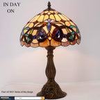 Tiffany Style Table Lamp Stained Glass Serenity Victorian
