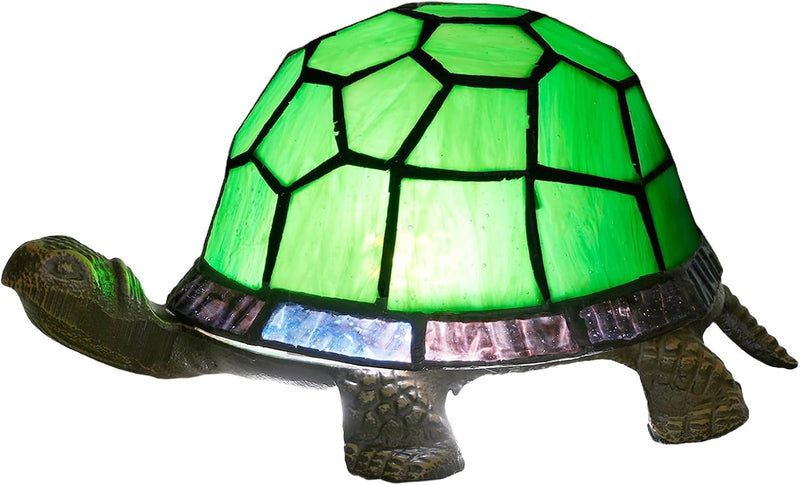 Tiffany Style Turtle Table Lamp Stained Glass Kids