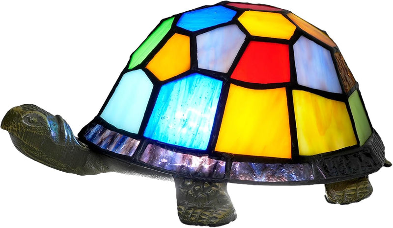 Tiffany Style Turtle Table Lamp Stained Glass Kids