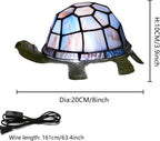 Tiffany Style Turtle Table Lamp Stained Glass Kids